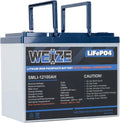 WEIZE 12V 100Ah LiFePO4 Battery with Self-Heating Function - Durable