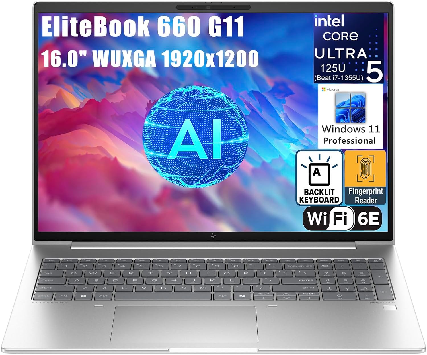 HP Elitebook 660 G11 Business Laptop with 64GB RAM and 1TB SSD