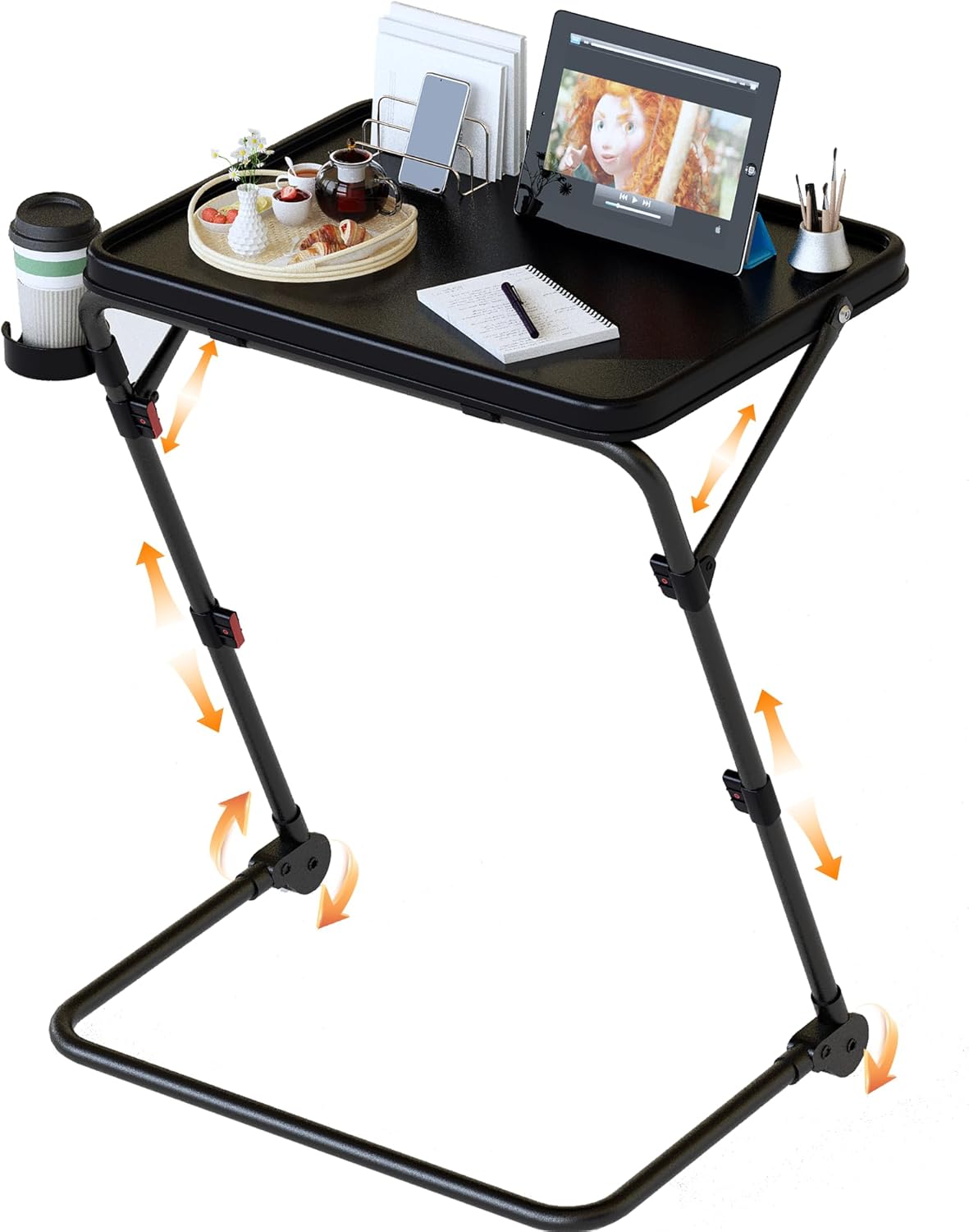 Adjustable Portable TV Tray - Enjoy Versatility & Convenience!