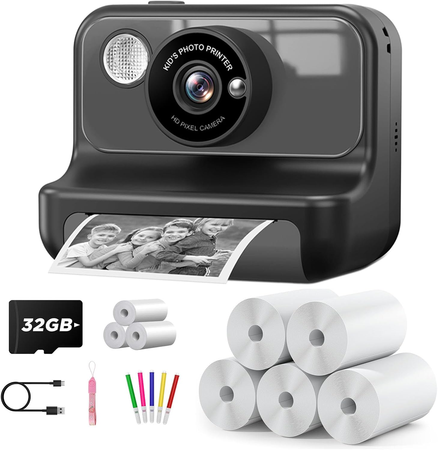 Instant Print Kids Camera for Ages 3-12 - Capture Memories in a Snap!