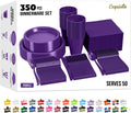 Purple Disposable Plates Set 350 Pcs for Party - Durable Party