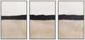 Minimalist Abstract Black Brushstroke Framed Wall Art - Modern Chic