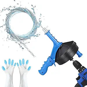 Drain Auger Clog Remover with Drill Adapter for Easy Use