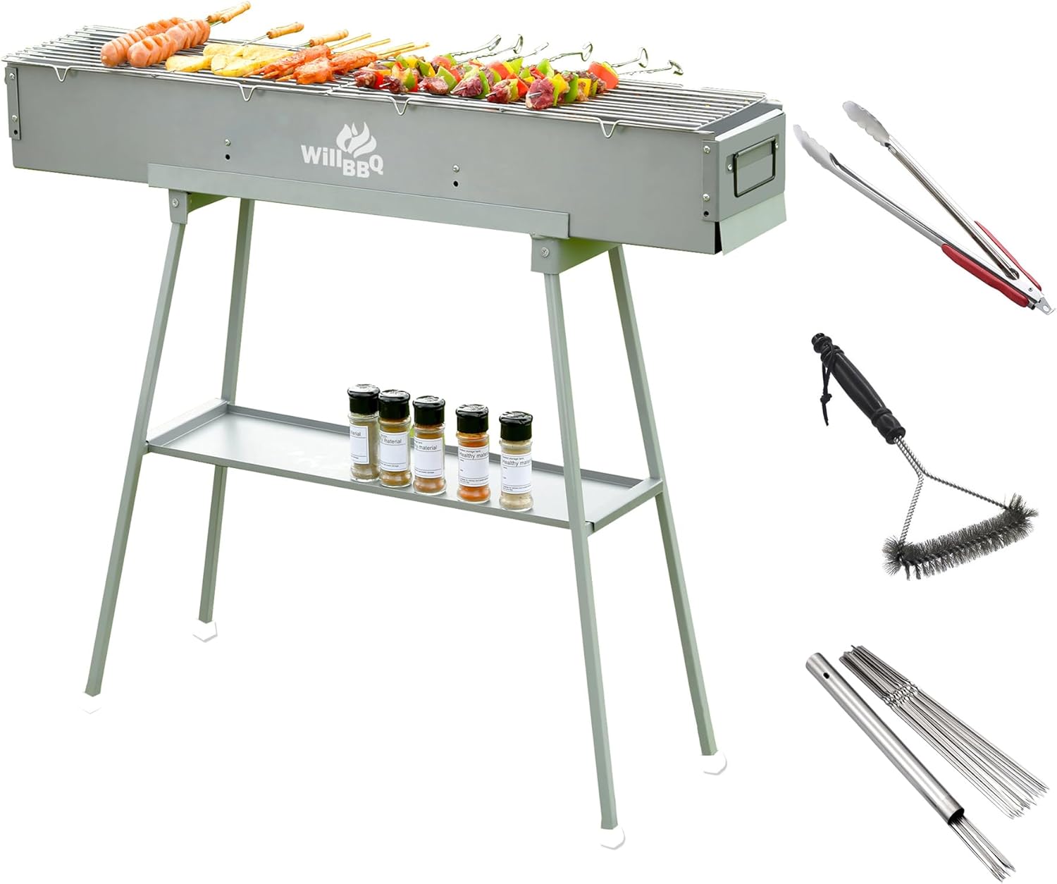 Charcoal Grills Portable Hibachi BBQ for Camping and Tailgating
