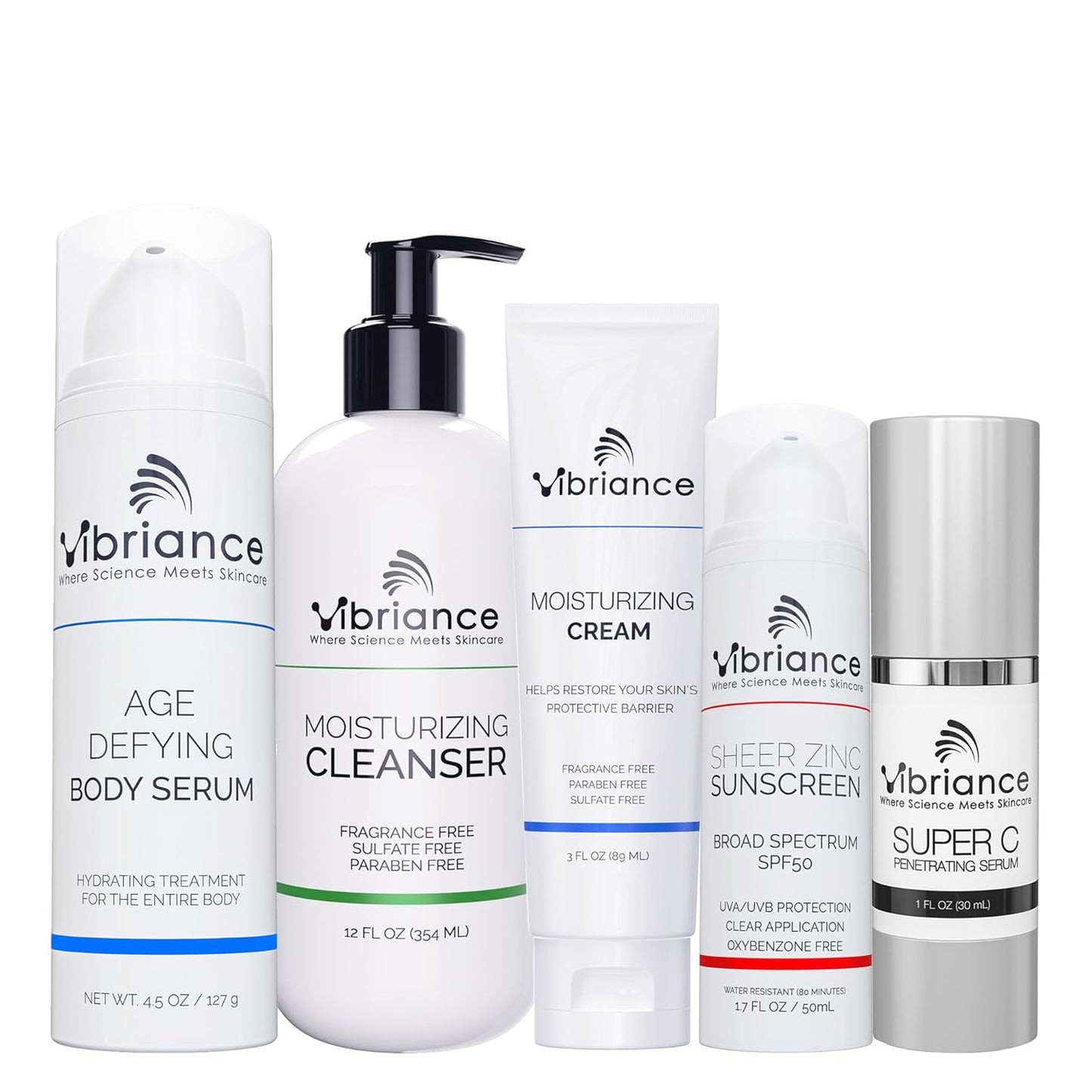Vibriance Premium Skincare Bundle for Mature Skin Care Needs
