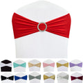 Spandex Chair Sashes Bands 100PCS Stretch Chair Ties Bows - Easy Fit