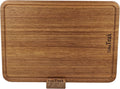Solid Teak Wood Cutting Board 18 x 12 in - Single Piece, Knife