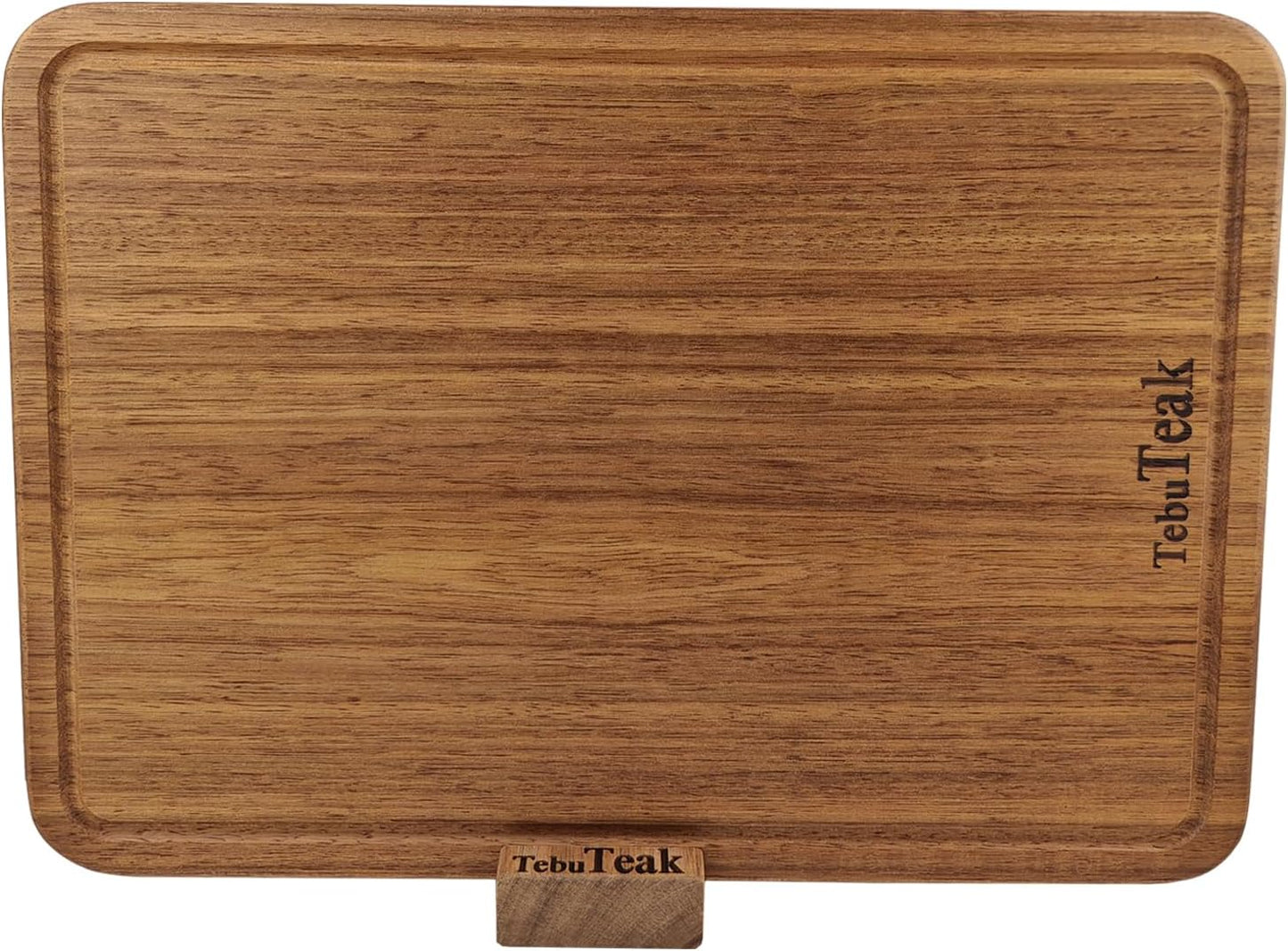 Solid Teak Wood Cutting Board - Durable Knife-Friendly Design