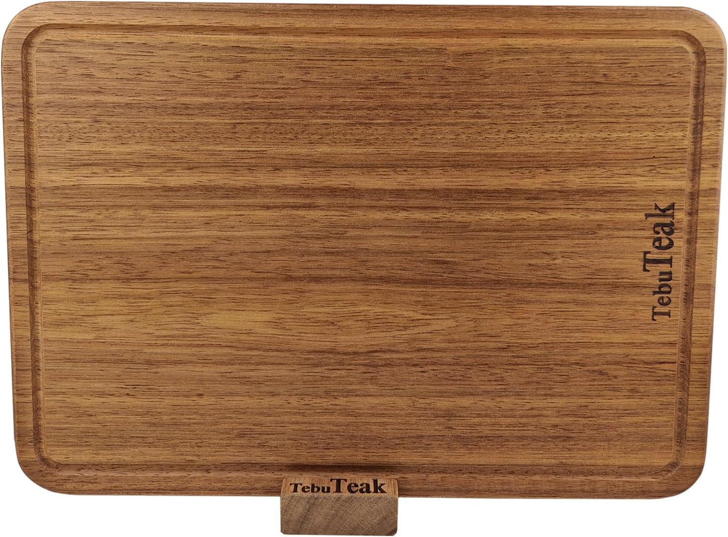 Solid Teak Wood Cutting Board - Durable Knife-Friendly Design