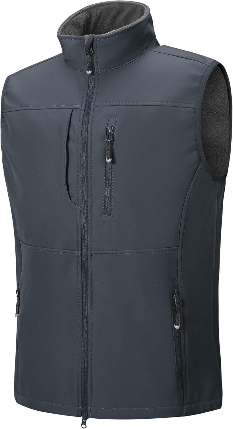 33,000ft Men's Lightweight Softshell Vest for Outdoor Activities