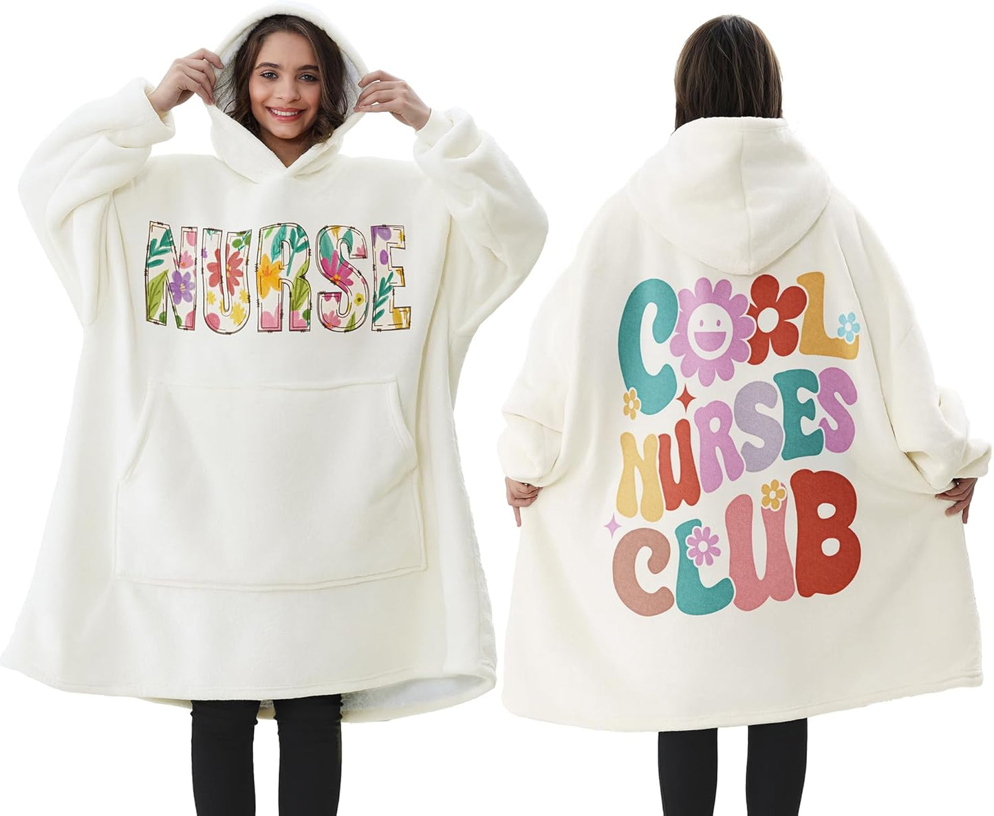Nurse Appreciation Blanket Hoodie by Remifa