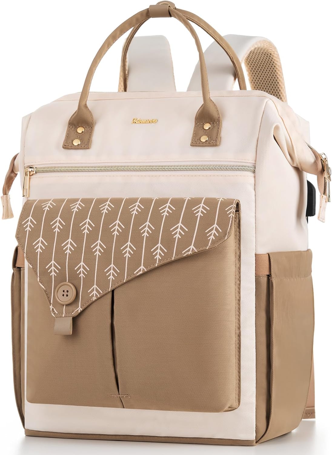 MOMUVO Laptop Backpack for Women with USB Port and Style