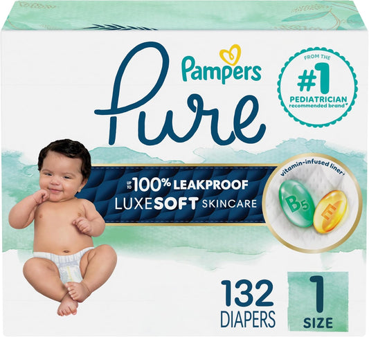Pampers Pure Protection Baby Diapers Size 1 for Ultimate Comfort