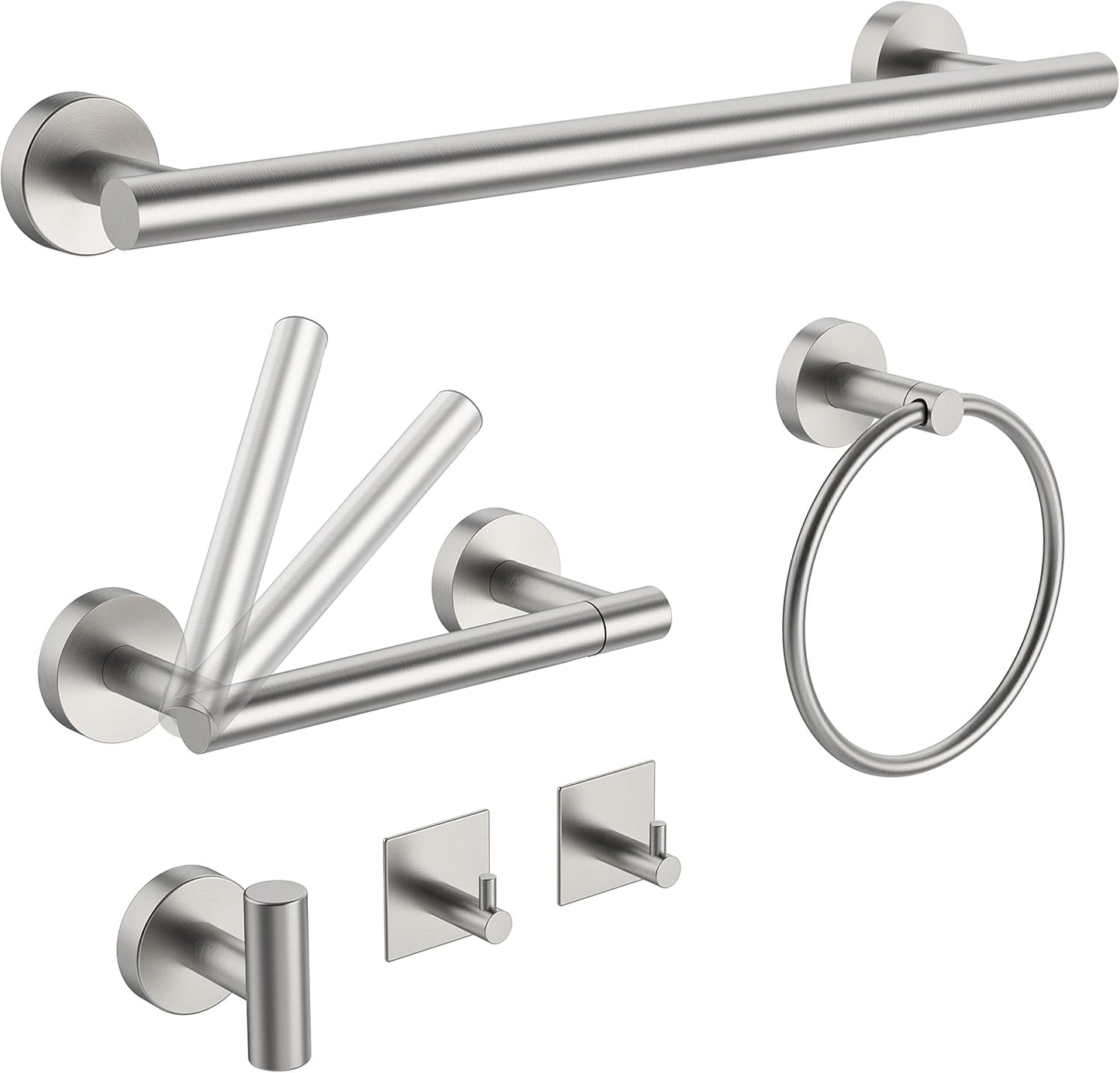 6 PCS Bathroom Hardware Set for Stylish and Functional Spaces