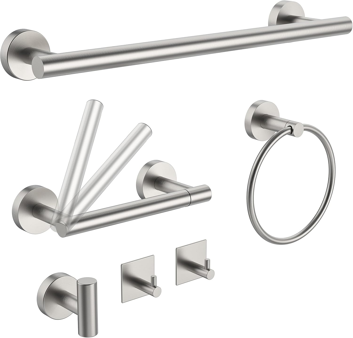 6 PCS Bathroom Hardware Set for Stylish and Functional Spaces