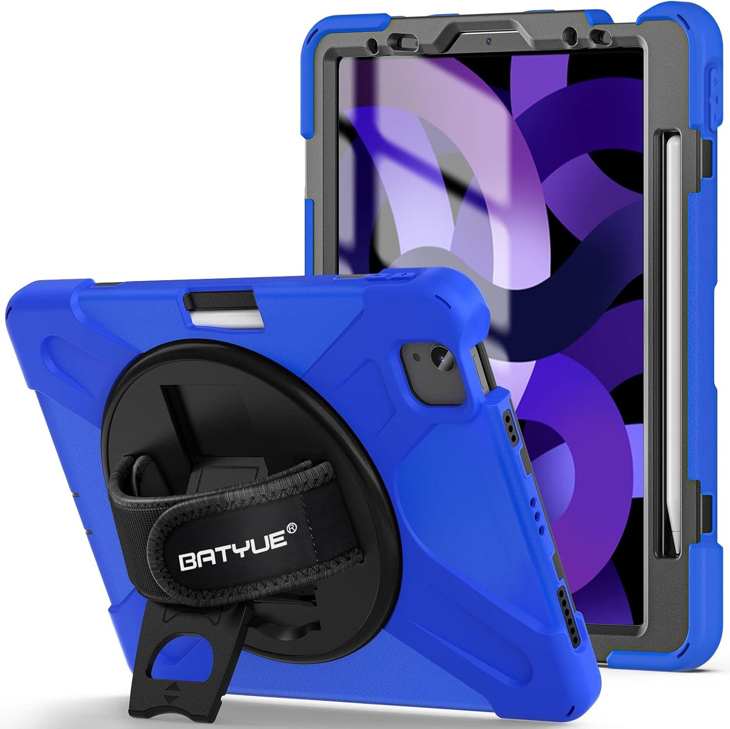 BATYUE iPad Air 11-inch Case with Pencil Holder and Strap