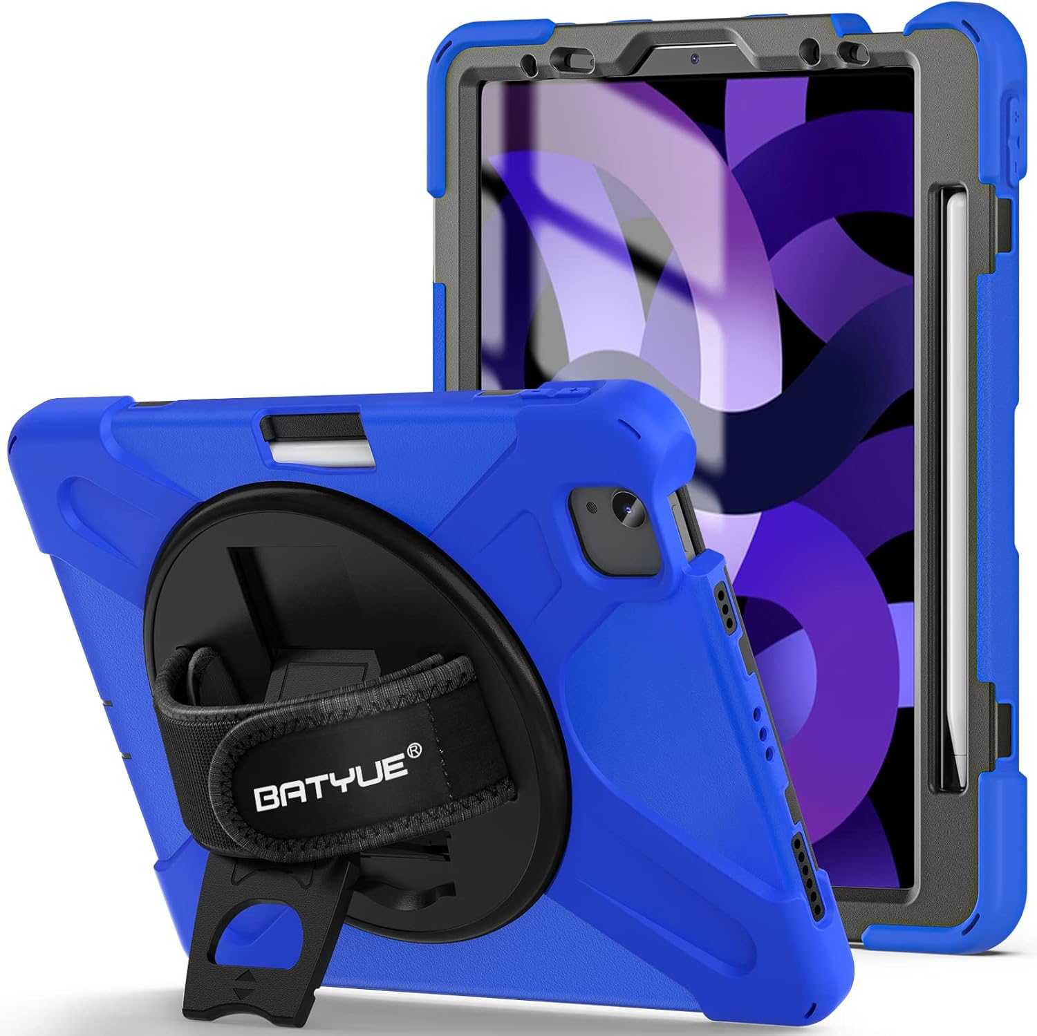 BATYUE iPad Air 11-inch Case with Pencil Holder and Strap
