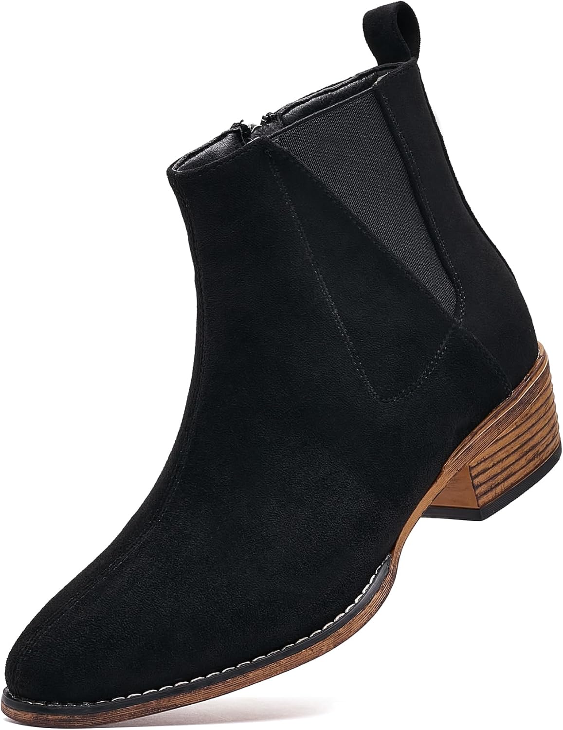 Stylish Women's Ankle Boots with Mid-height Heels for Comfort