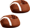 Child-Sized Sports Ball Bean Bag Chair 2 Pack - Plush Kids Seats
