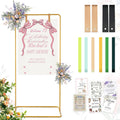 Wedding Sign Stand Adjustable Easel for Welcome Signs - Gold option