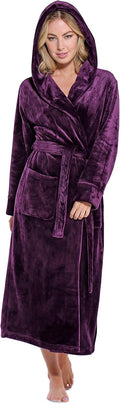 Oversize Plush Fleece Bathrobe for Women - Soft Warm Comfort