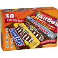 Mars Variety Pack Full Size Candy Assortment - 30 Count