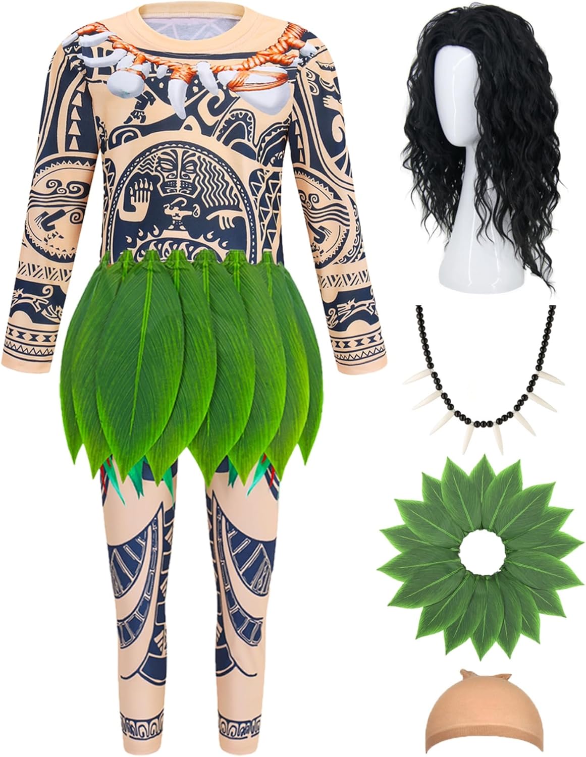 Kids Maui Costume Set for Ocean Theme Parties and Halloween Fun