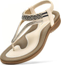 Littleplum Womens Sandals Arch Support Slingback Rhinestone Dressy is