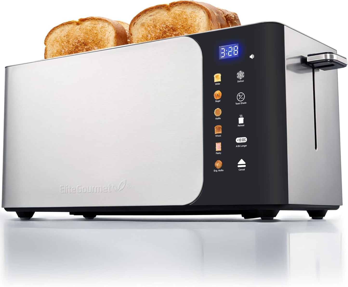 Elite Gourmet ECT5924D SmartToast 4 Slice Toaster with LED Touch
