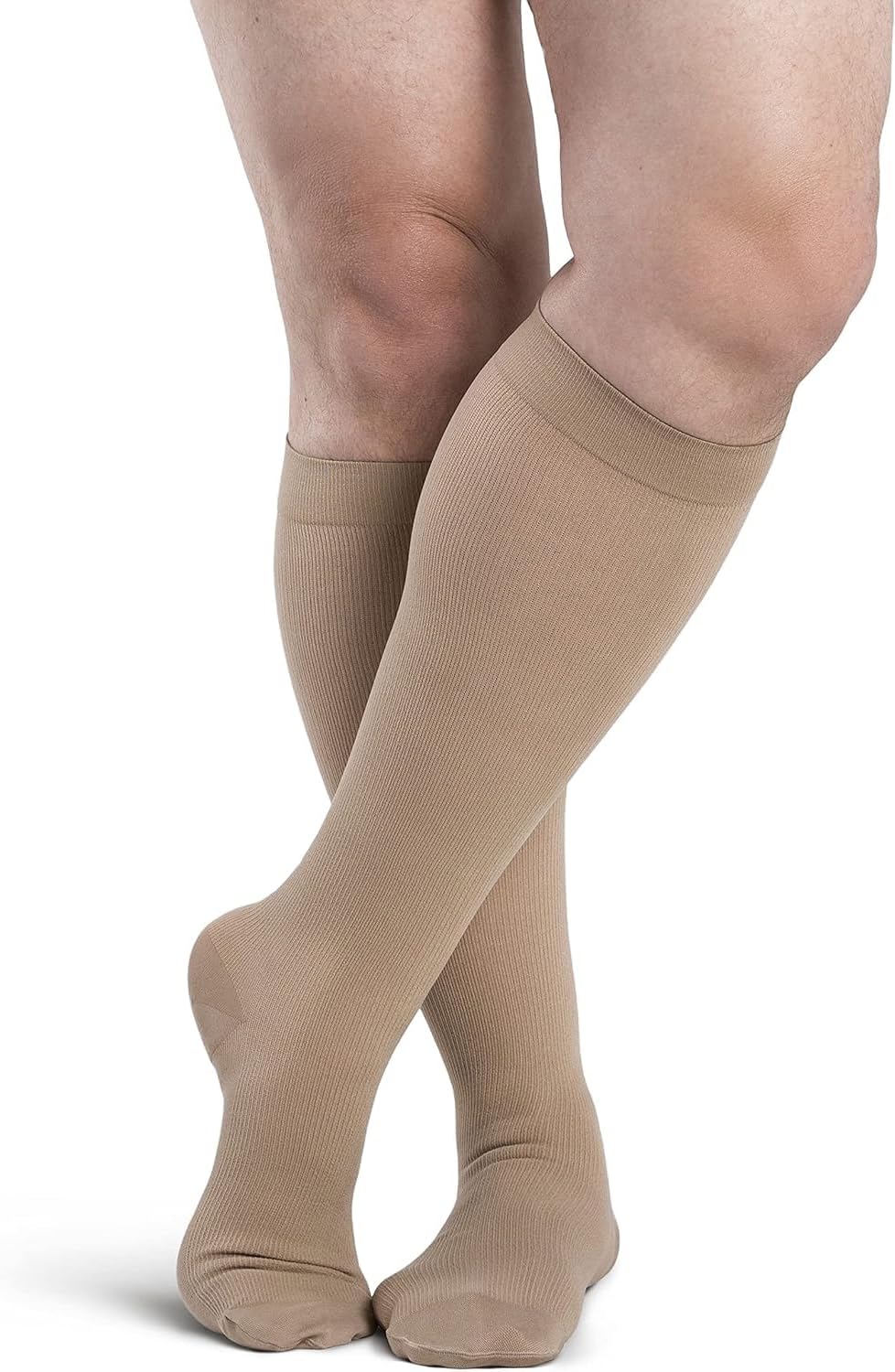 DYNAVEN Opaque Men's Closed Toe Knee-High Stockings Review