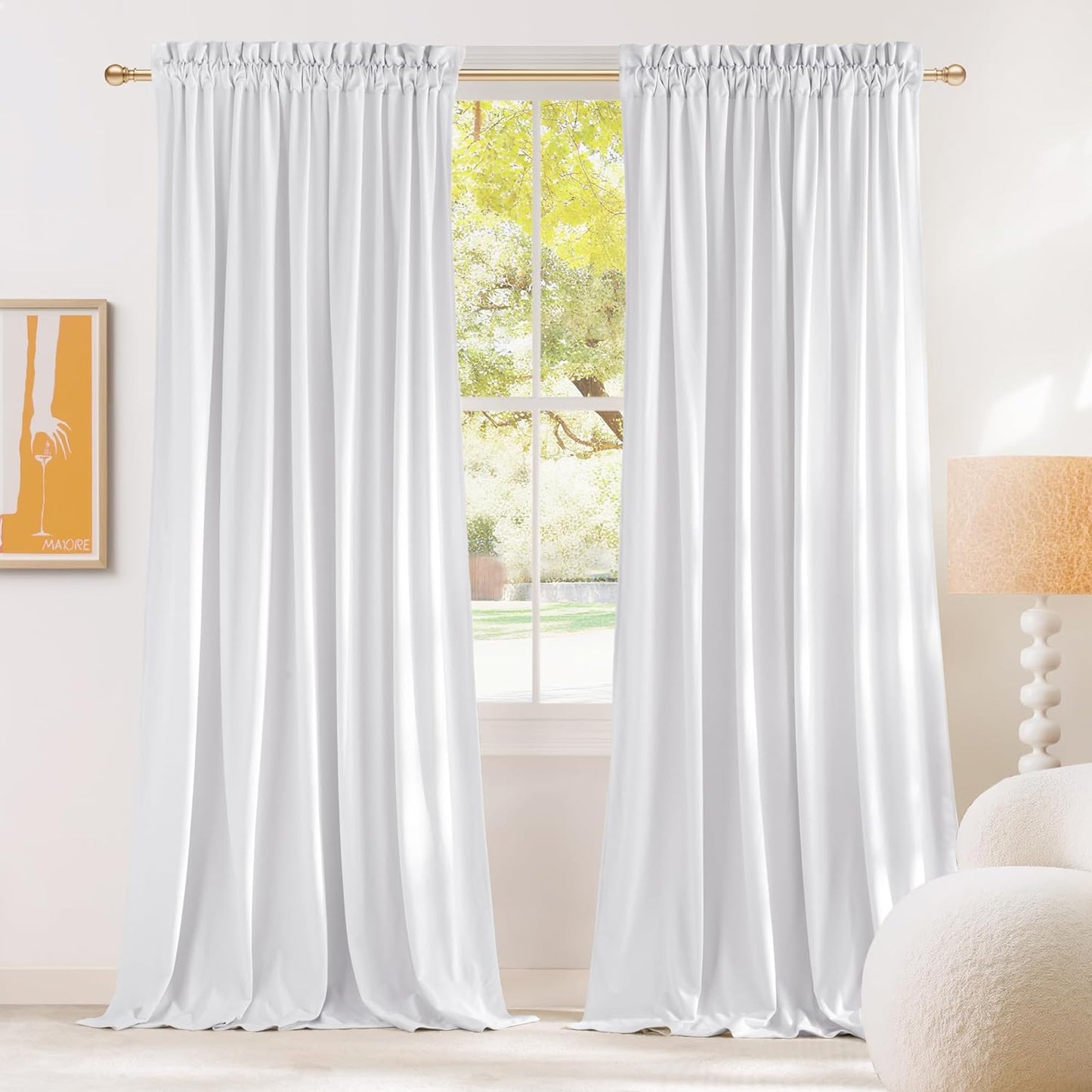 NICETOWN Velvet Curtains 96 inches Long for Elegant Spaces
