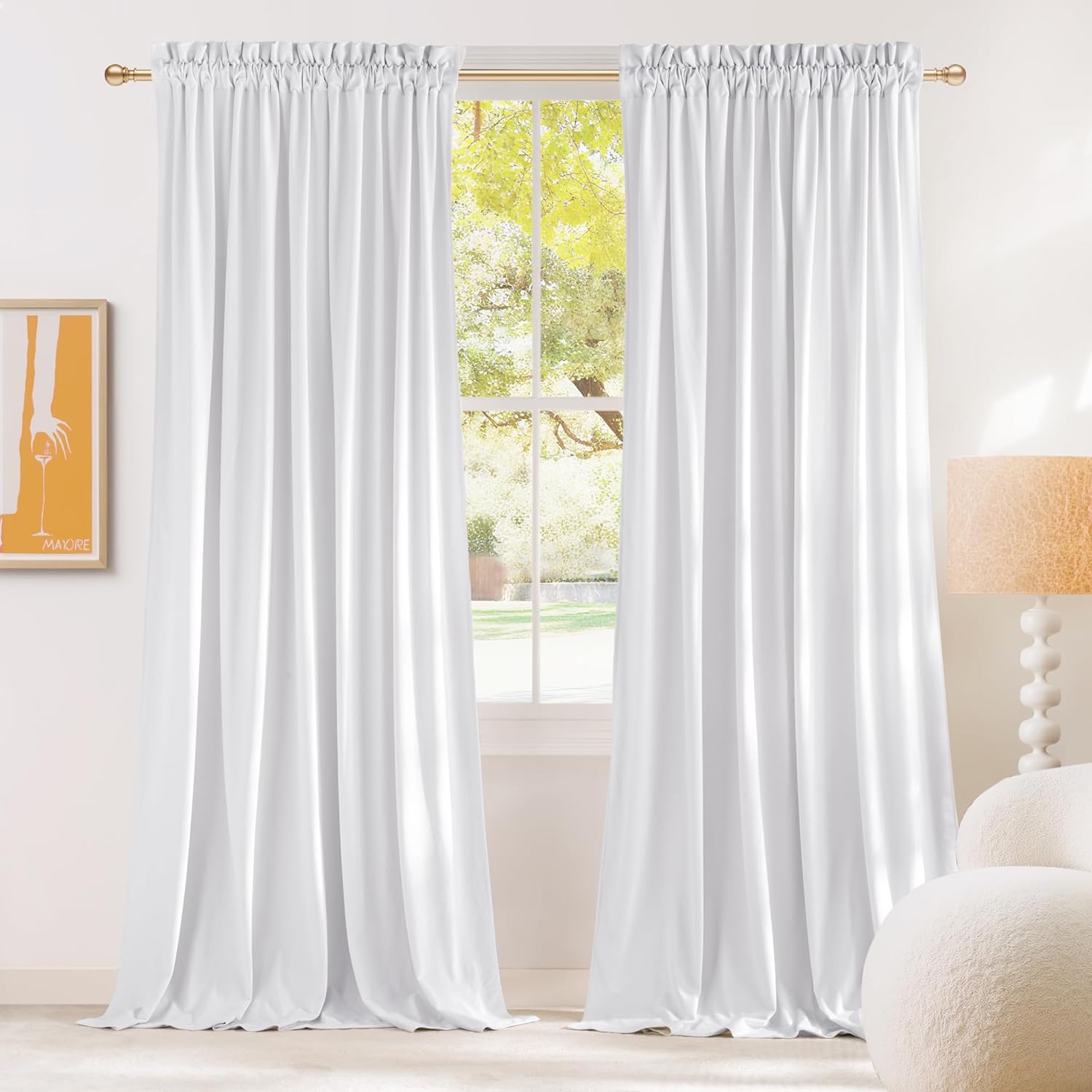 NICETOWN Velvet Curtains 96 inches Long for Elegant Spaces