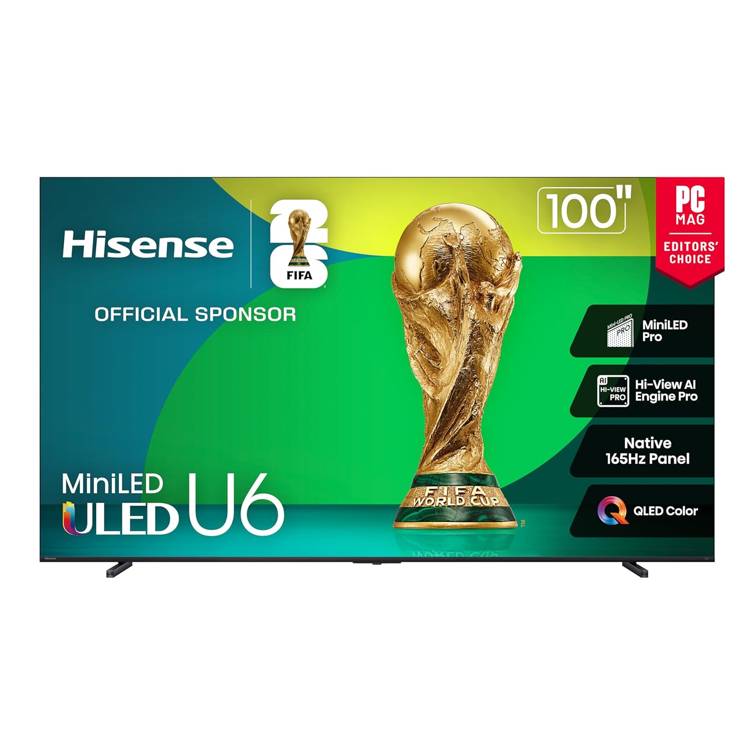 Hisense 100in U6 Series Mini-LED 4K UHD Smart HDR Gaming TV