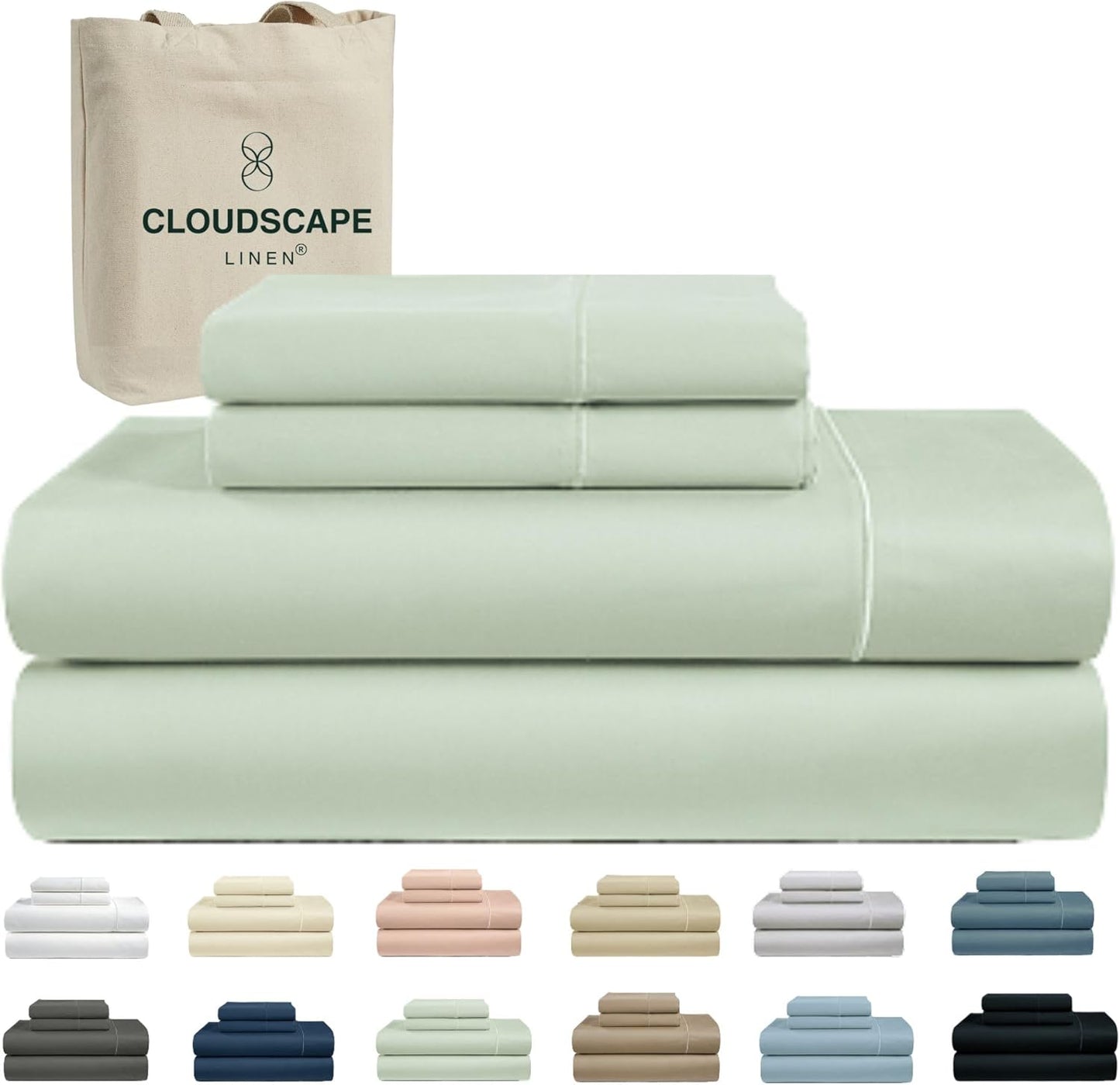 Cloud Scape Linen 100% Egyptian Cotton King Sheets Set Review