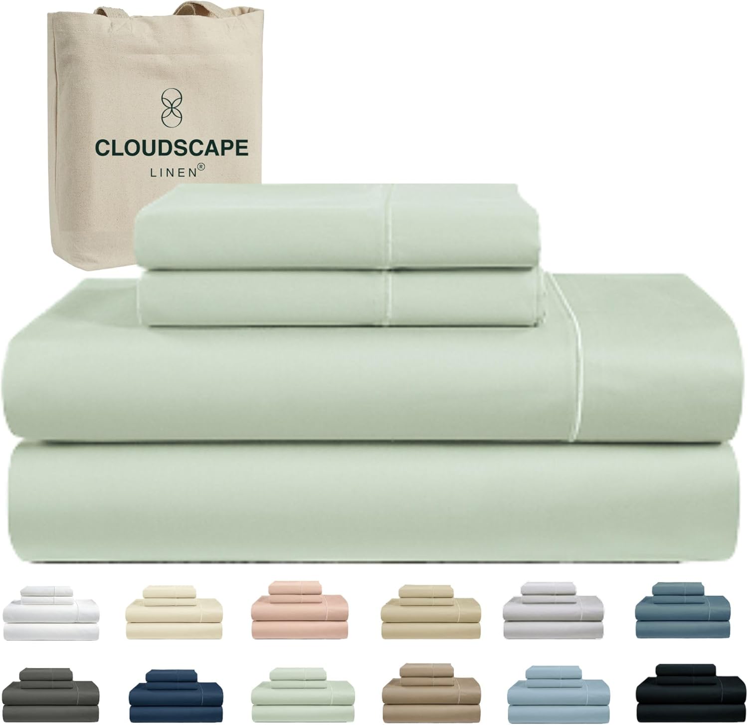 Cloud Scape Linen 100% Egyptian Cotton King Sheets Set Review