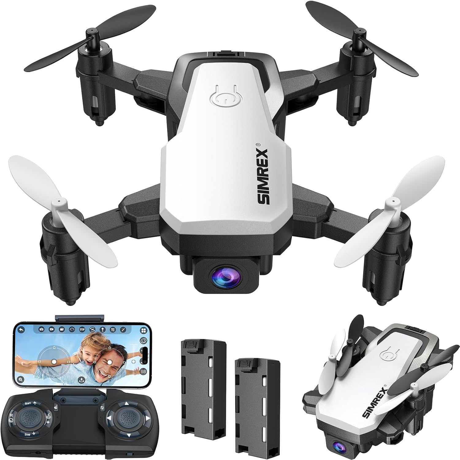SIMREX X300C Mini Drone - HD Camera, Foldable, Altitude Hold