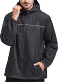 SWISSWELL Rain Jacket Men Waterproof Windbreaker for Outdoor Use