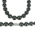 Handmade Black Onyx Necklace for Men - 12mm Beaded 22in Choker