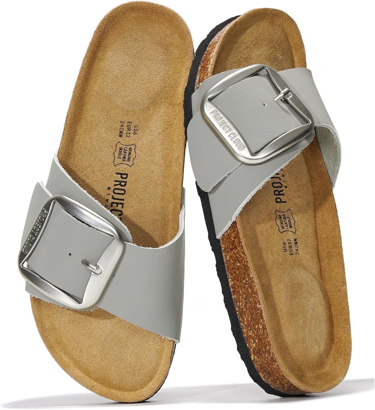 Project Cloud Genuine Leather Sandals for Women - Stylish Comfort
