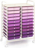 GOFLAME 20-Drawer Rolling Storage Cart - Multifunctional Craft