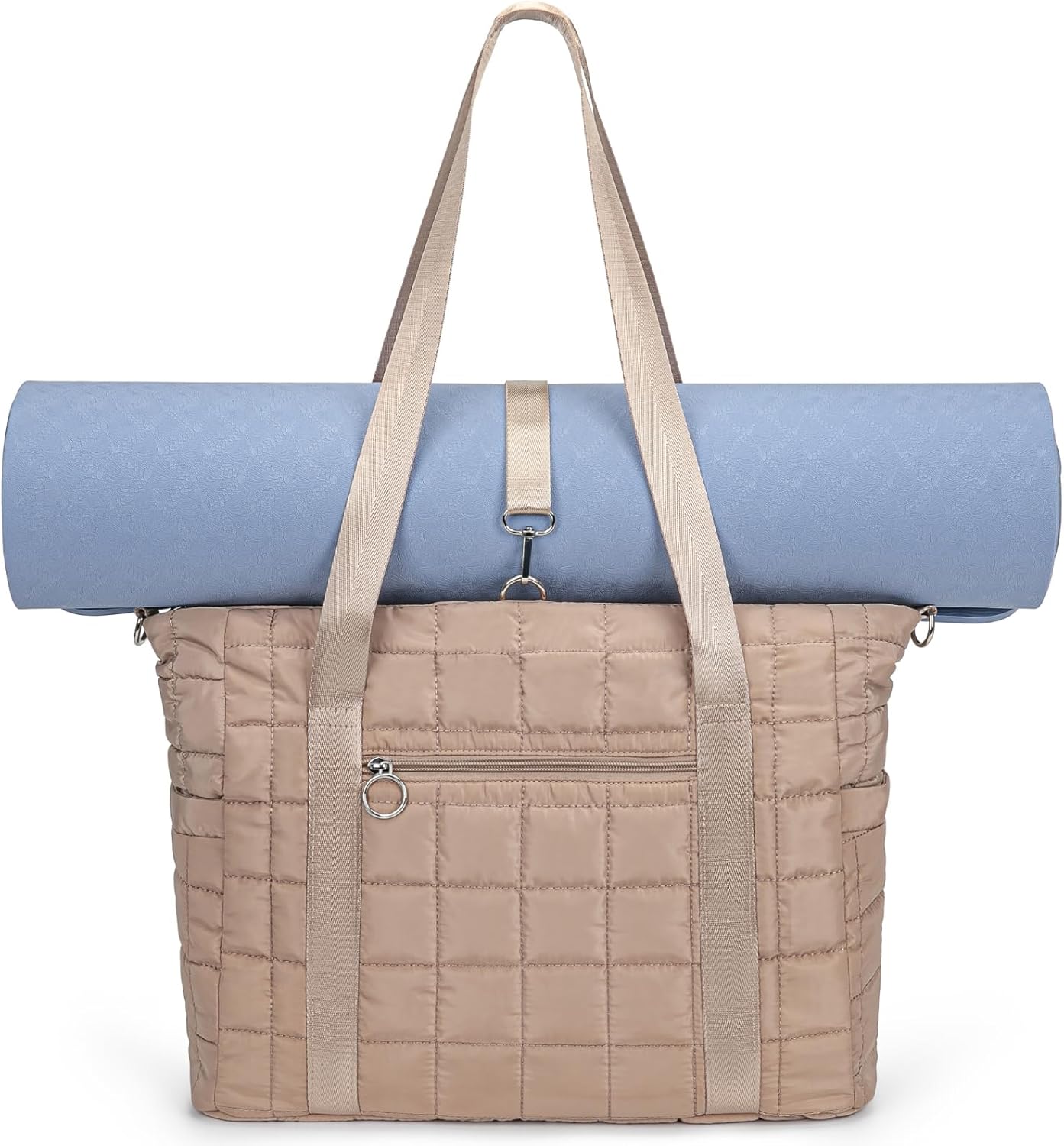Puffer Gym Tote: Stylish Women's Yoga Bag