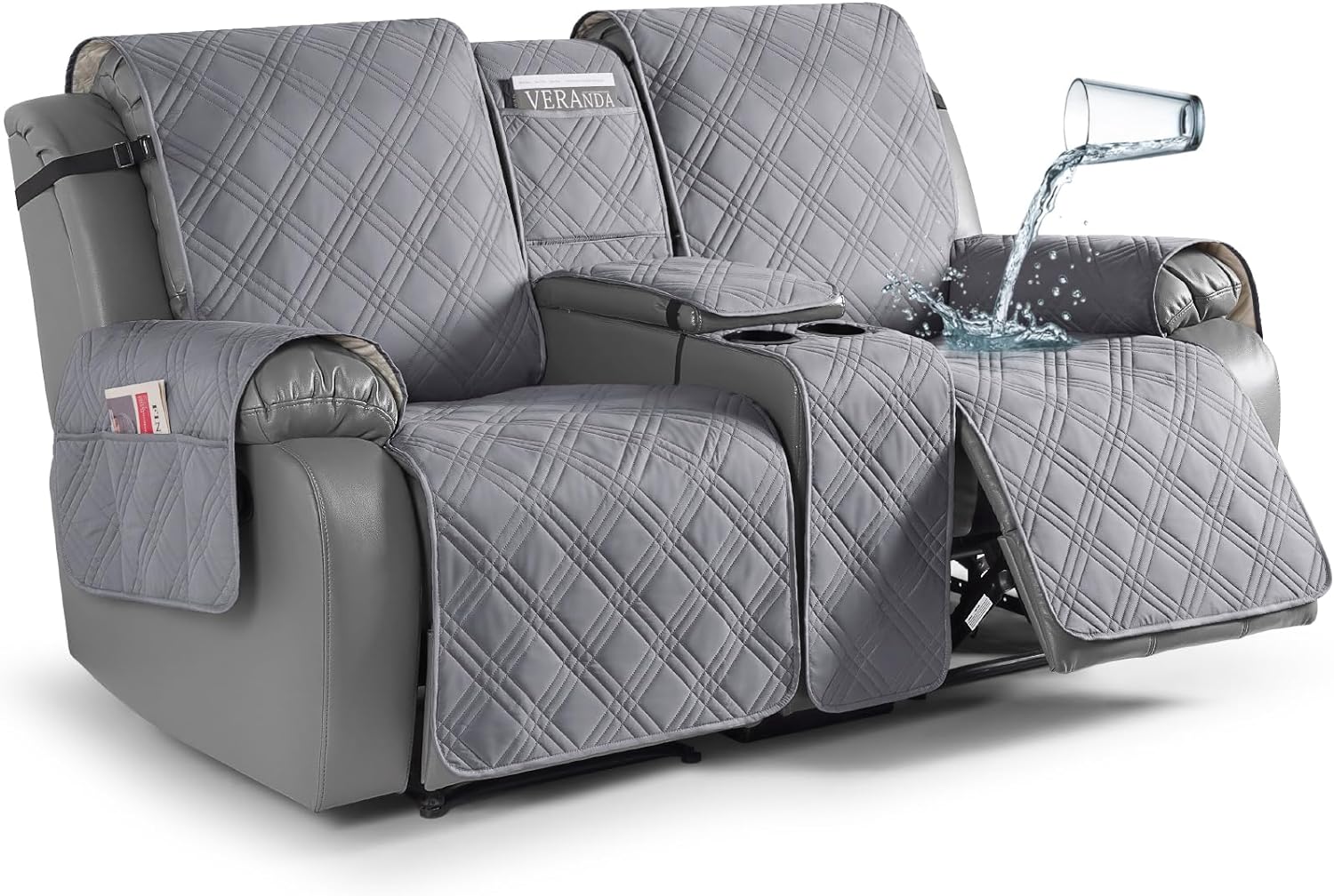 TAOCOCO Loveseat Recliner Cover: 100% Waterproof Pet Protector