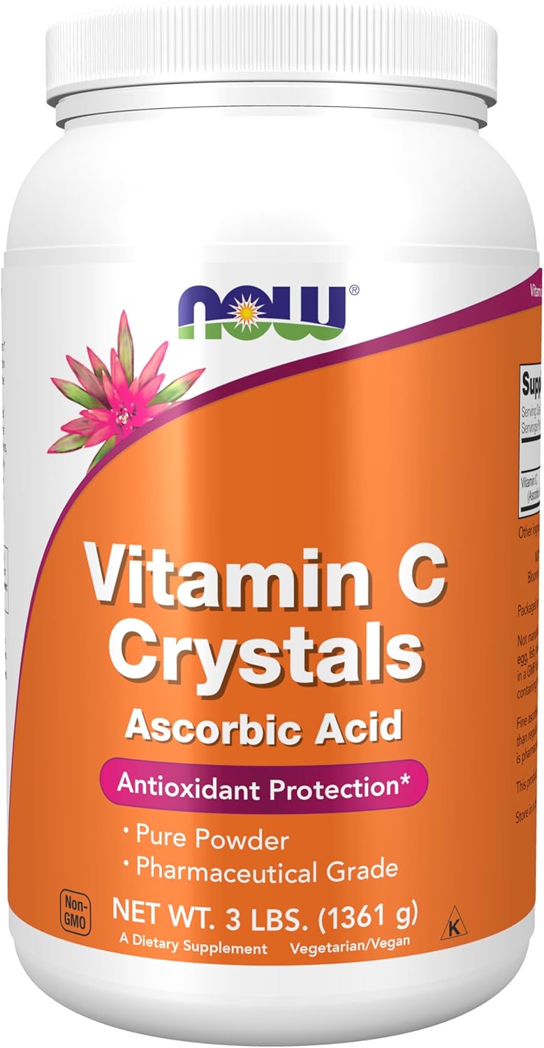 NOW Foods Vitamin C Crystals for Antioxidant Protection in 3-Pound