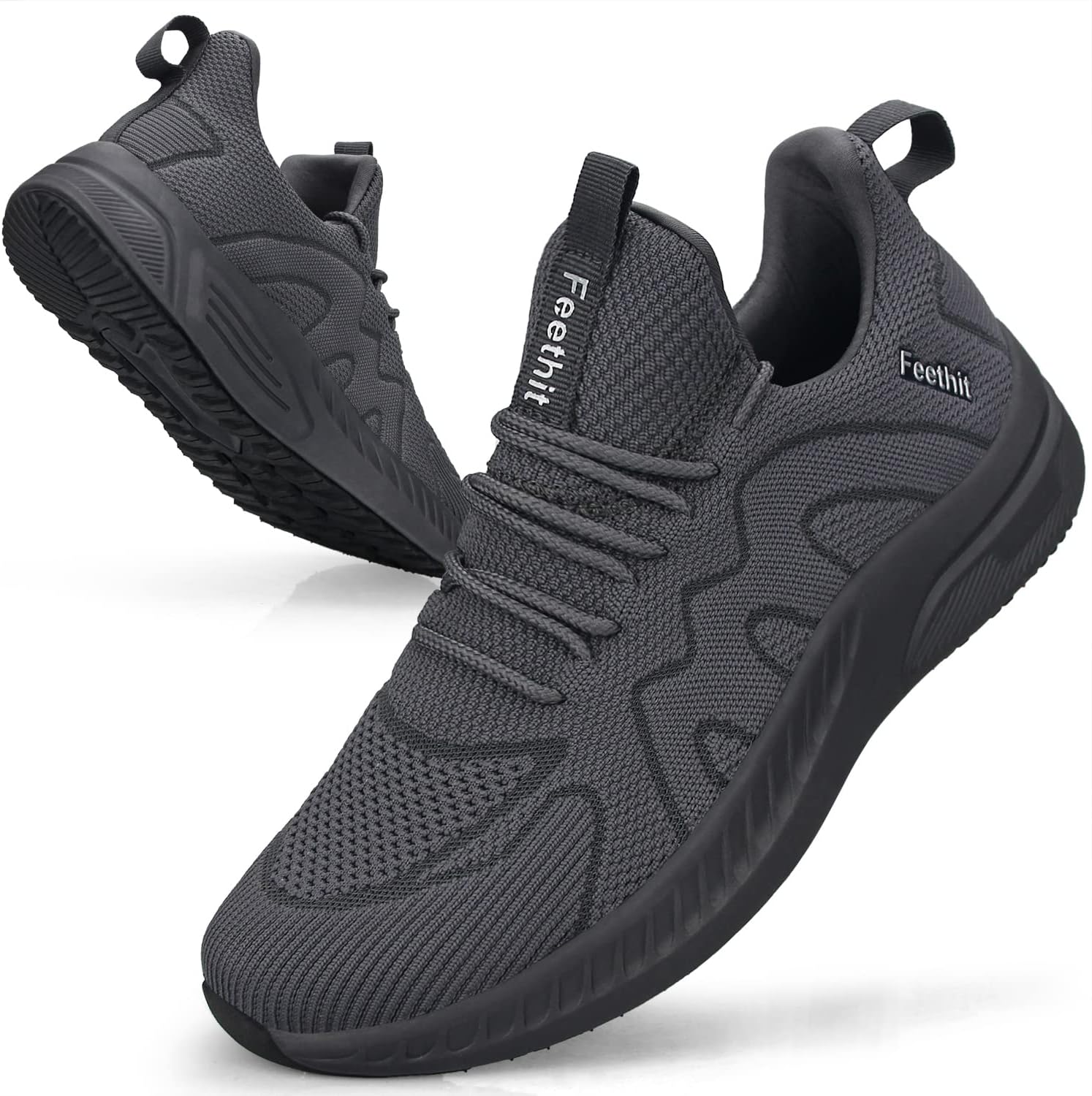 Feethit Mens Non Slip Walking Sneakers for Comfort and Style