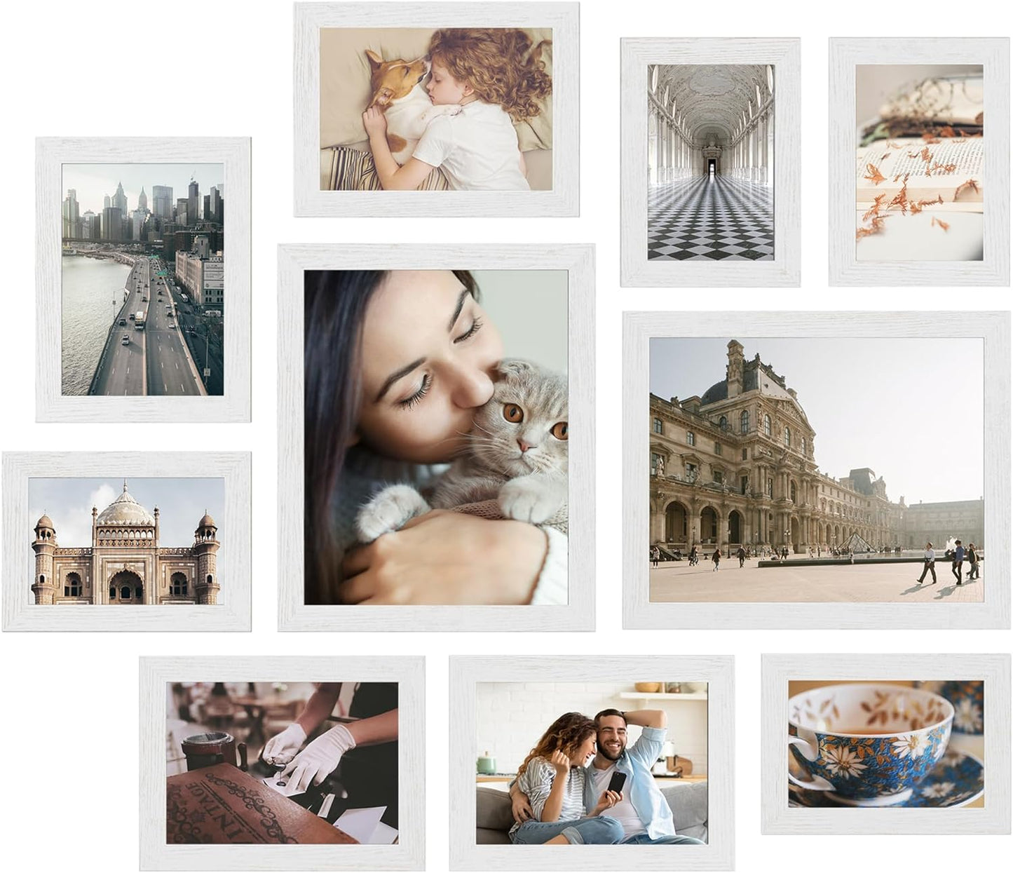 SONGMICS Collage Picture Frames Set of 10 for Wall Decor