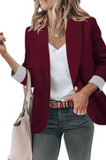 Stylish Genhoo Blazer Jacket for Women - Perfect for Work Attire