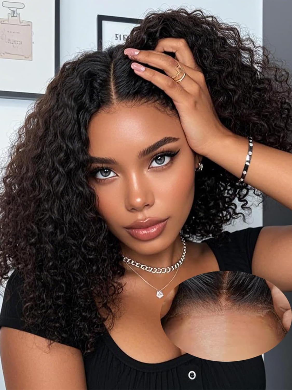 12 Inch Glueless Curly Bob Wig for Effortless Style and Comfort