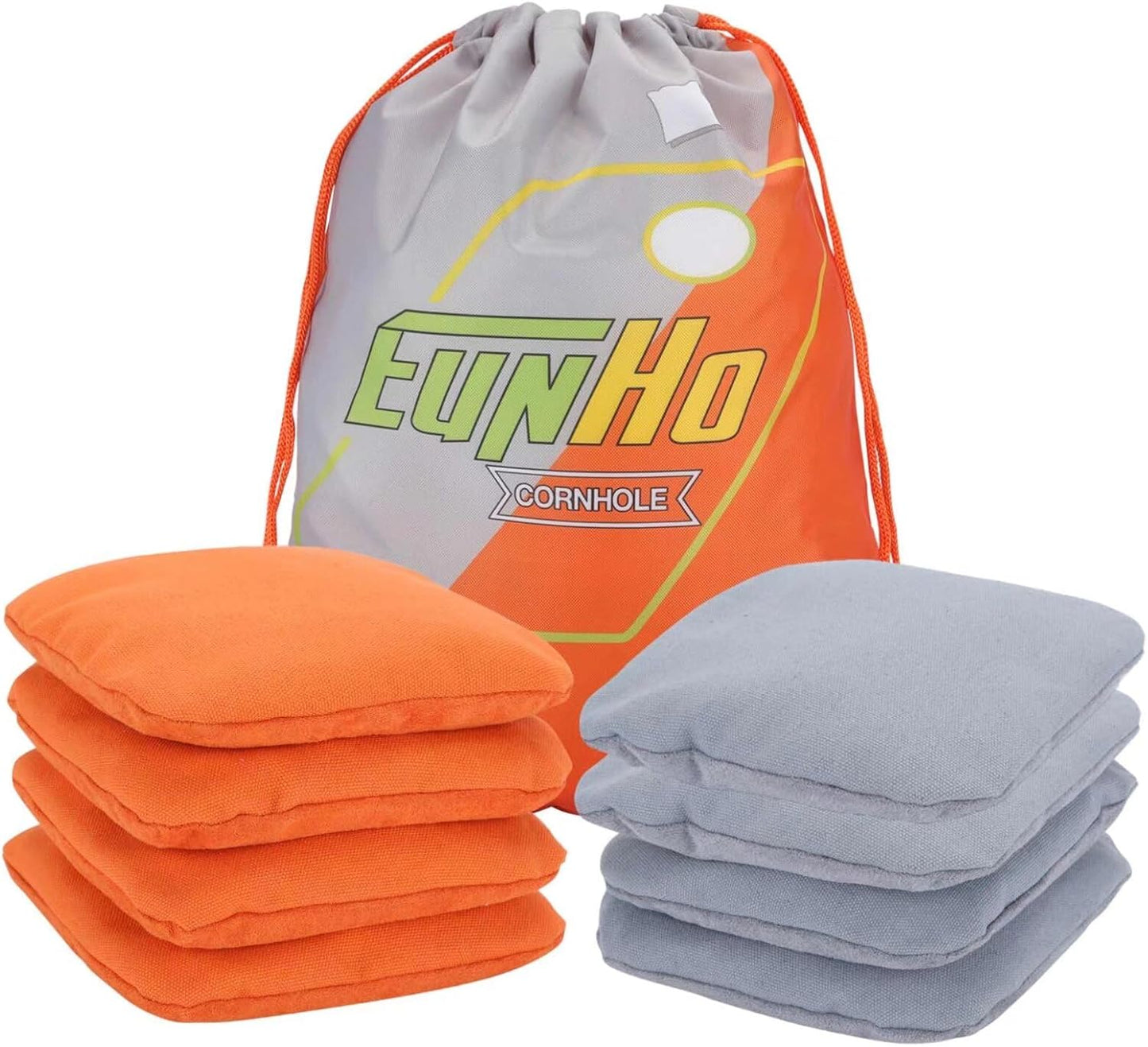 EunHo Dual Sided Cornhole Bags Set of 8 for Professional Play