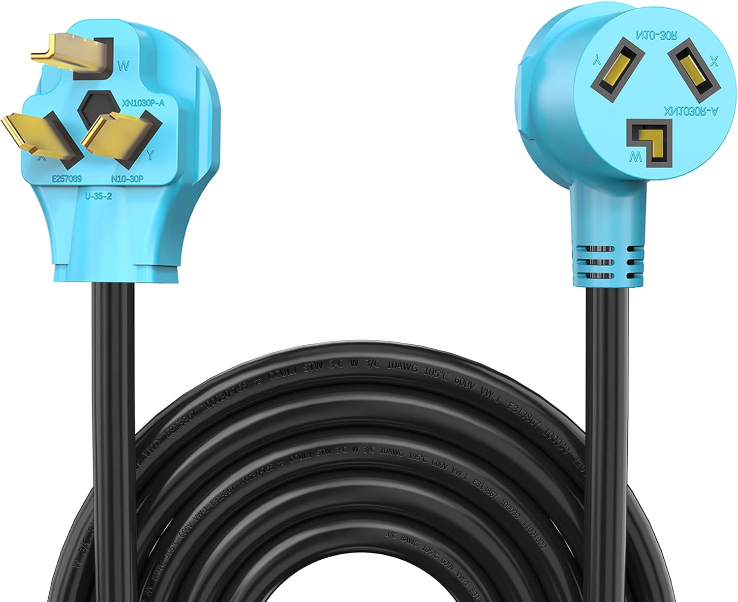 CircleCord 50FT 30 Amp Dryer/EV Extension Cord for Charging