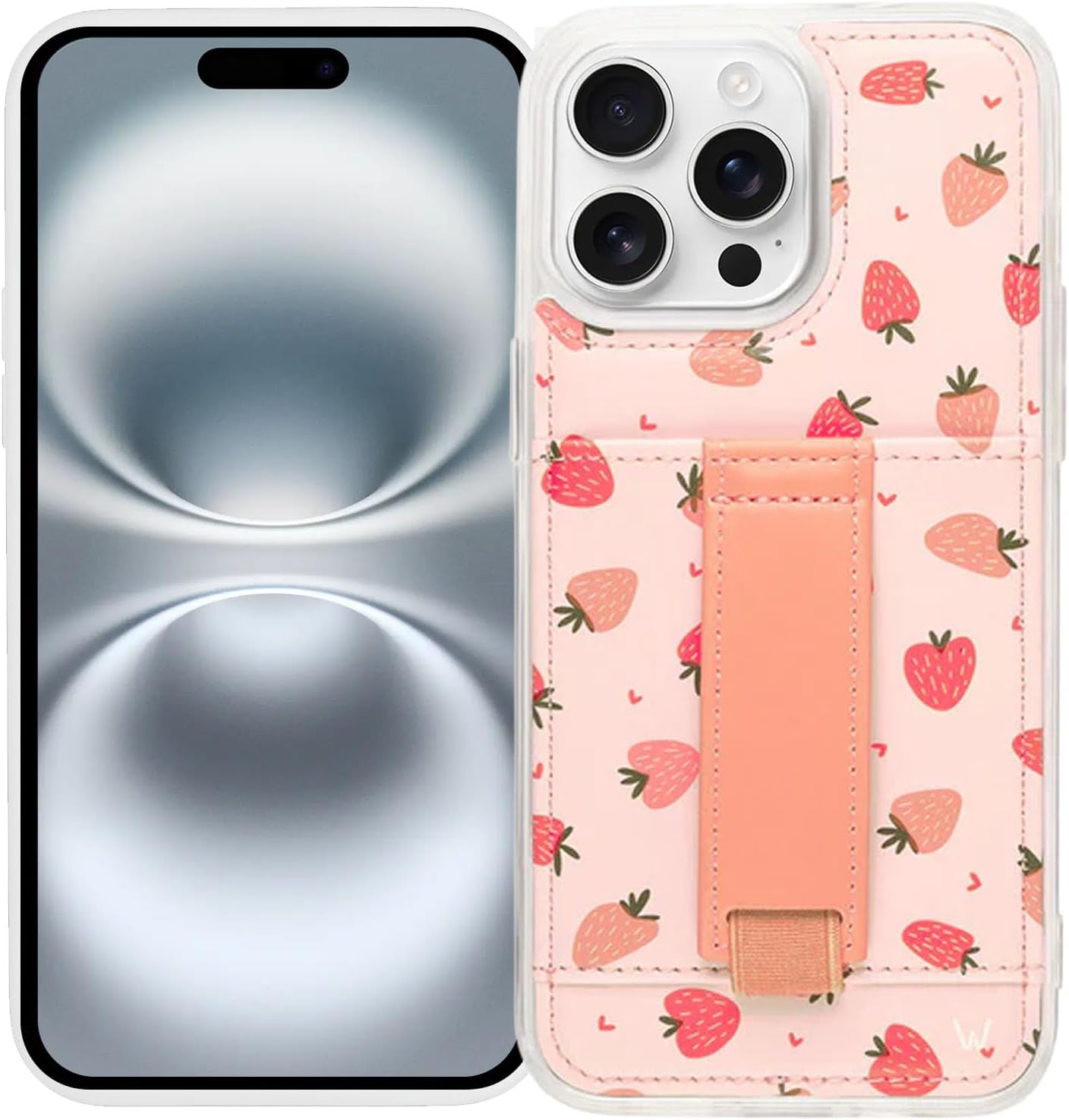 Walli iPhone 16 Pro Case with Card Holder and Kickstand Feature